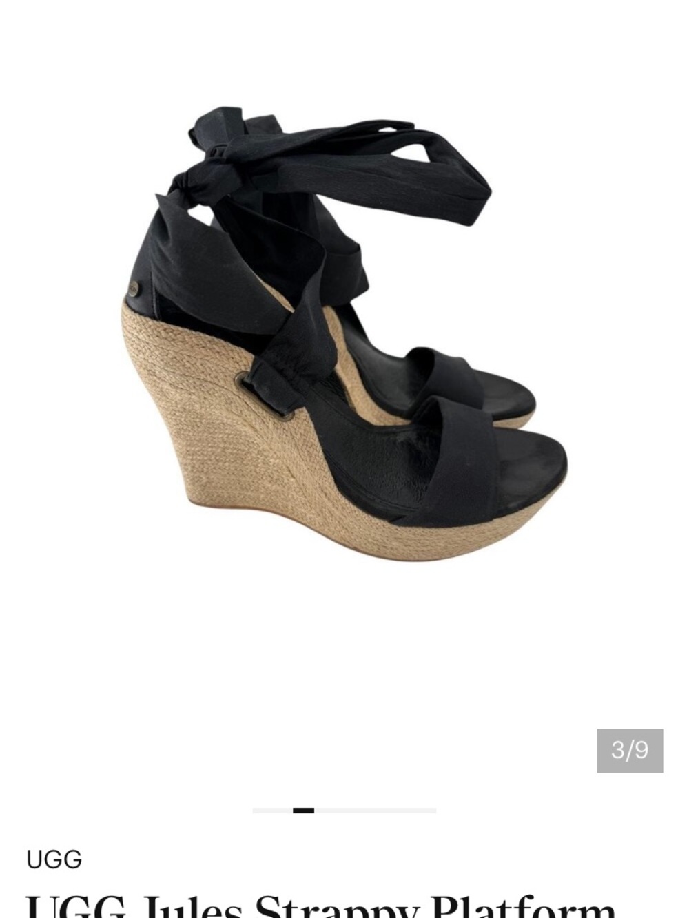 UGG Jules Platform Sandals in Black